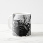 Mug Art de chiot de carlin (Devant gauche)