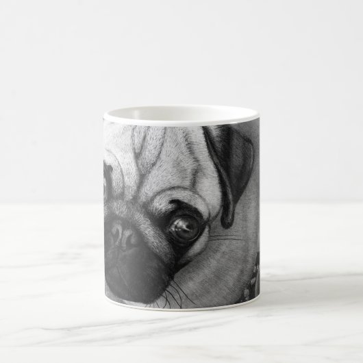 Mug Art de chiot de carlin (Centre)
