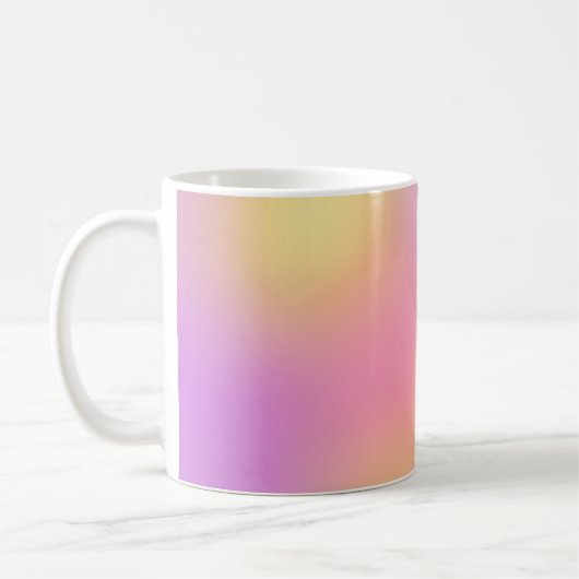 Mug Art de ciel de coucher de soleil abstrait (Gauche)