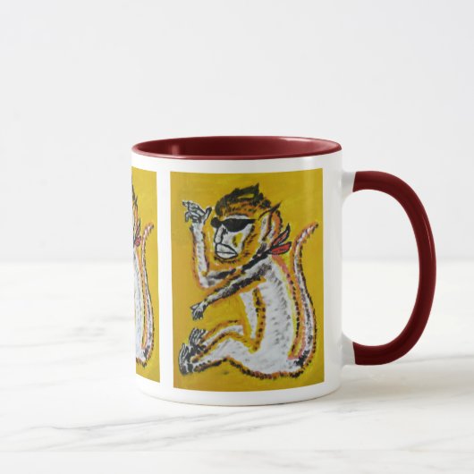 Mug Art de cirque de singe (Droite)