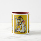 Mug Art de cirque de singe (Centre)