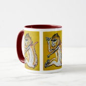 Mug Art de cirque de singe (Devant gauche)