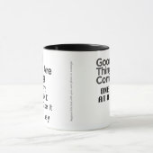 Mug art de citation positif (Centre)