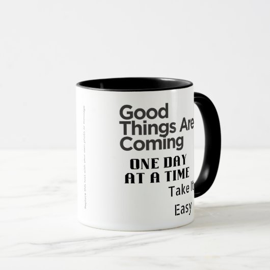 Mug art de citation positif (Devant droit)