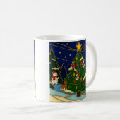 Mug Art de cloisonné Forêt fantaisiste Noël classique (Devant droit)