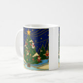 Mug Art de cloisonné Forêt fantaisiste Noël classique (Devant gauche)