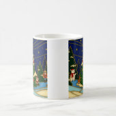 Mug Art de cloisonné Forêt fantaisiste Noël classique (Centre)
