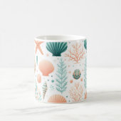 Mug Art de coquillages côtiers (Centre)