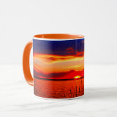 Mug Art de coucher du soleil (Devant gauche)