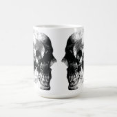 Mug Art de crâne gothique sombre (Centre)