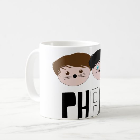 Mug Art de Dan et de Phil Phan (Devant gauche)
