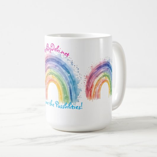 Mug Art De Debi, Rainbow (Devant droit)