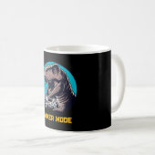 Mug Art de dinosaure en mode T-Rex Gamer (Devant droit)