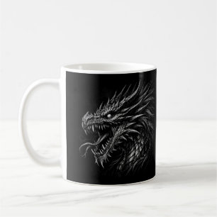 Mug Art de fantasy médiéval grunge de style dragon