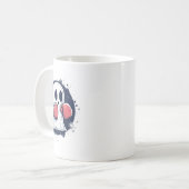 Mug Art de fantôme de boxe mignon (Devant gauche)