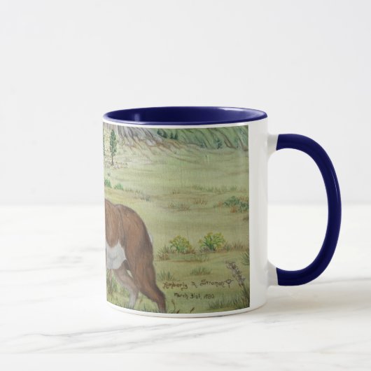 Mug Art de faune d'antilope de Sandhills Pronghorn (Droite)