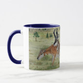 Mug Art de faune d'antilope de Sandhills Pronghorn (Gauche)