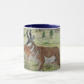 Mug Art de faune d'antilope de Sandhills Pronghorn (Centre)