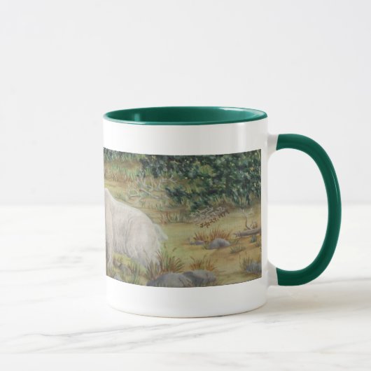 Mug Art de faune de chèvres de montagne (Droite)