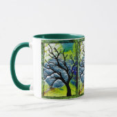 Mug Art de fibre d'arbre et de lune (Gauche)
