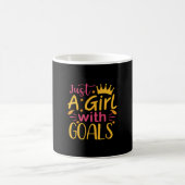 Mug Art de fin d'études | Juste une fille avec des obj (Centre)