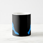 Mug Art de fleur de gloire de matin (Centre)