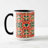 Mug Art de fleurs abstrait boho (Gauche)