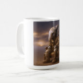 Mug Art de gentleman éléphant pensif (Devant gauche)