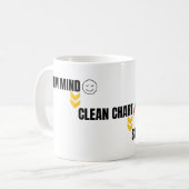 Mug Art de graphique minimal pour un trading intellige (Devant gauche)