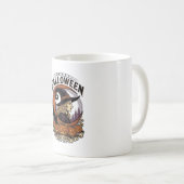 Mug Art de gravure de lune de citrouille d'Halloween d (Devant droit)