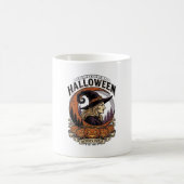 Mug Art de gravure de lune de citrouille d'Halloween d (Centre)