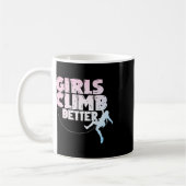 Mug Art de grimpeur de roche cool pour femmes filles r (Gauche)