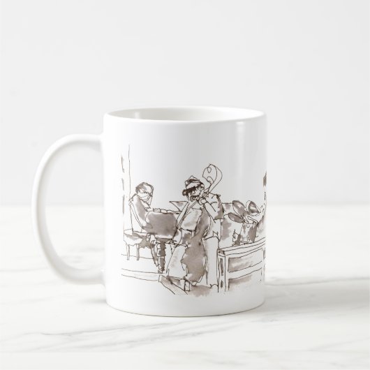 Mug art de groupe de jazz (Gauche)