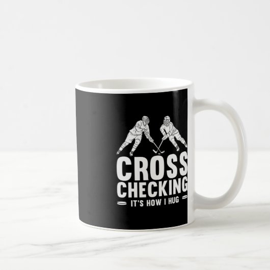 Mug Art De Hockey Sur Glace Amusant Pour Hommes Femmes (Droite)