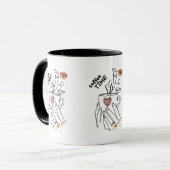 Mug Art de jour du café Design d'impression (Devant gauche)