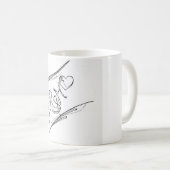 Mug Art de la calligraphie (Devant droit)