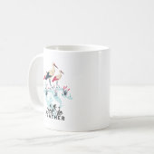 Mug Art de la chaudière à cigogne - 'Look No Feather' (Devant gauche)