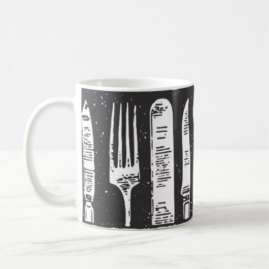 Mug Art de la coutellerie illustrée (Gauche)