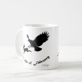 Mug Art de la fauconnerie - Buse à queue rousse (Devant gauche)
