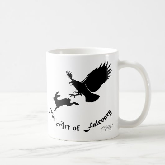 Mug Art de la fauconnerie - Buse à queue rousse (Droite)