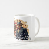 Mug Art de la fête de l'indépendance de l'oncle Sam sa (Devant droit)