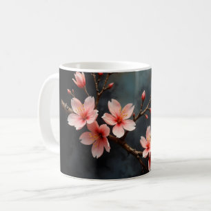 Mug Art de la fleur de pêcher vietnamienne