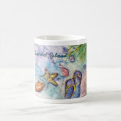 Mug Art de la Floride d'aquarelle d'île de Sanibel (Centre)