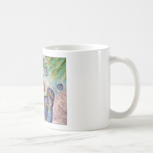 Mug Art de la Floride d'aquarelle d'île de Sanibel (Droite)