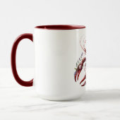 Mug Art de la langouste florale (Gauche)