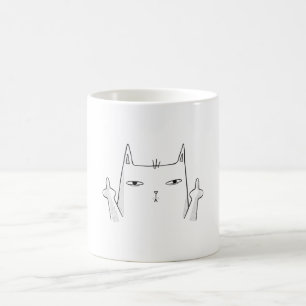 Mug Art de la ligne médiane du doigt