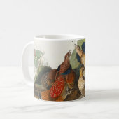 Mug Art de la nature de l'oiseau Tétras à queue fine d (Devant gauche)
