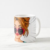 Mug Art de la pop fille Anime (Devant droit)