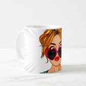Mug Art de la pop fille Anime (Devant gauche)