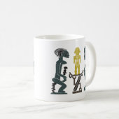 Mug Art de la scène tribale africaine Abstraite (Devant droit)